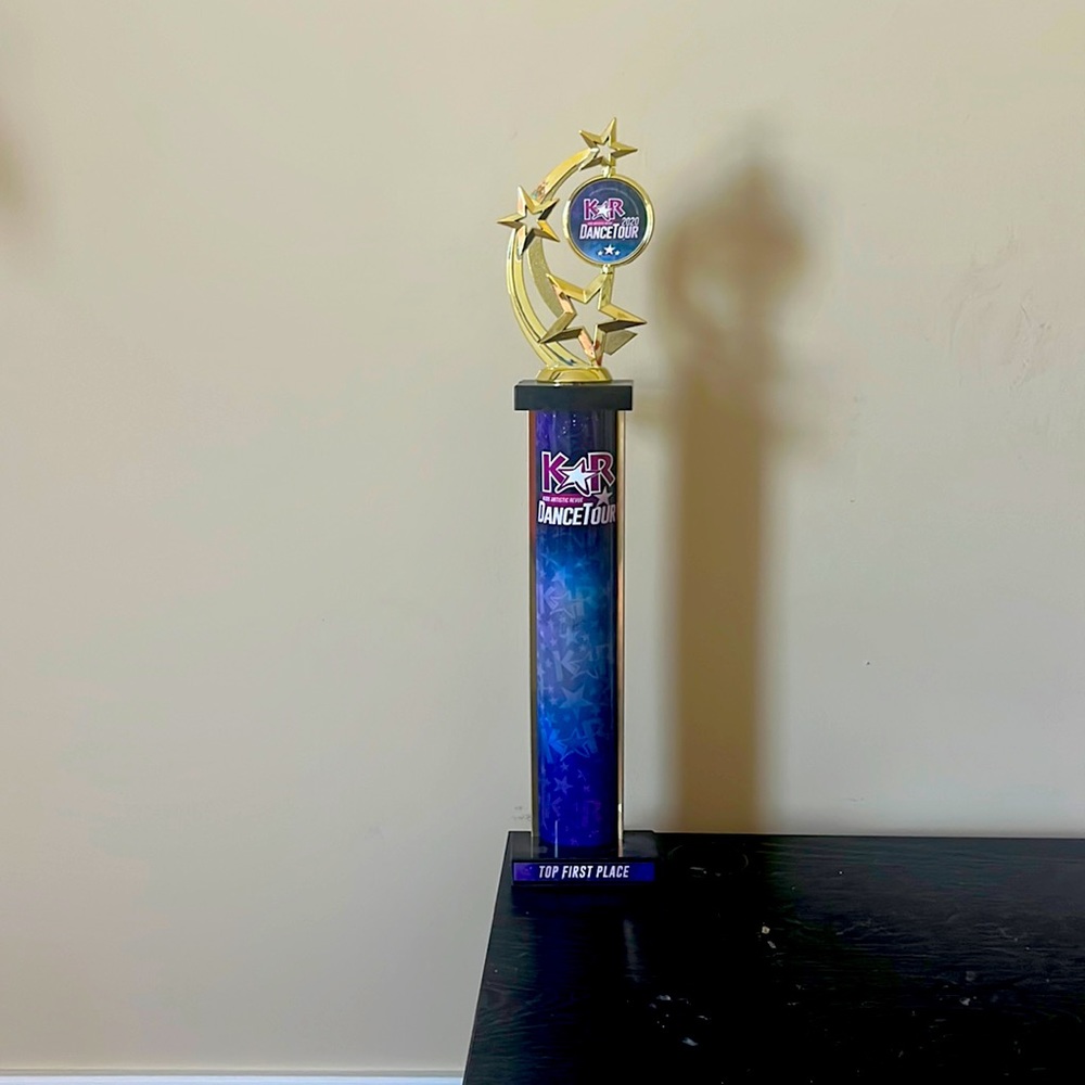 Trophy from Dance KAR competition